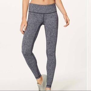 Lululemon wunder under heathered grey full length leggings!